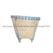Puja Samagri Bambo Basket/Dalo (डालो) (Height:-9 inch/Diameter:-11inch)